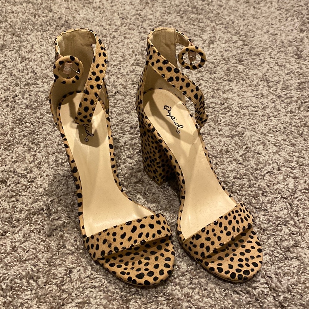 Animal print heels